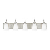 Generation Lighting. - 4420205-962 - Five Light Wall / Bath - Seville - Brushed Nickel