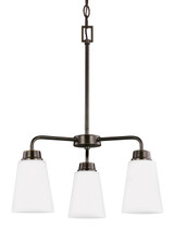 Generation Lighting. - 3115203EN3-710 - Three Light Chandelier - Kerrville - Bronze