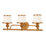 Hudson Valley - 2003-FB - Three Light Bath Bracket - Milton - Flemish Brass