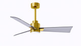 Matthews Fan Company - AKLK-BRBR-BN-42 - 42"Ceiling Fan - Alessandra - LK - Brushed Brass