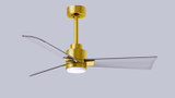 Matthews Fan Company - AKLK-BRBR-BN-42 - 42"Ceiling Fan - Alessandra - LK - Brushed Brass