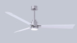 Matthews Fan Company - AKLK-BN-MWH-56 - 56"Ceiling Fan - Alessandra - LK - Brushed Nickel