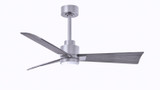 Matthews Fan Company - AKLK-BN-BW-42 - 42"Ceiling Fan - Alessandra - LK - Brushed Nickel