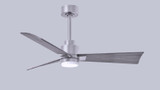 Matthews Fan Company - AKLK-BN-BW-42 - 42"Ceiling Fan - Alessandra - LK - Brushed Nickel