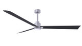 Matthews Fan Company - AKLK-BN-BK-72 - 72"Ceiling Fan - Alessandra - LK - Brushed Nickel