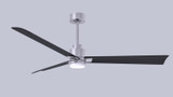 Matthews Fan Company - AKLK-BN-BK-56 - 56"Ceiling Fan - Alessandra - LK - Brushed Nickel