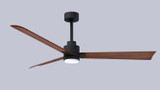 Matthews Fan Company - AKLK-BK-WN-56 - 56"Ceiling Fan - Alessandra - LK - Matte Black