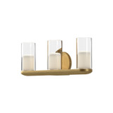 Kuzco Lighting - VL53519-BG/CL - LED Vanity - Birch - Brushed Gold/Clear