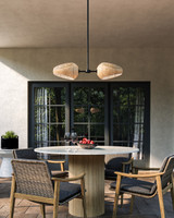 Kuzco Lighting - PD20602-BK/OP - LED Pendant - Lanai - Black/Opal Glass