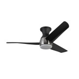 Kuzco Lighting - HF91954-BN/MB - 54"Hugger Fan - Thalia - Brushed Nickel/Matte Black