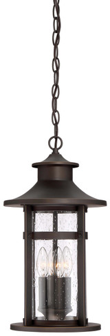 Minka-Lavery - 72554-143C - Four Light Outdoor Chain Hung - Highland Ridge - Oil Rubbed Bronze W/ Gold High