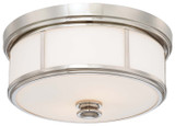 Minka-Lavery - 6368-613 - Three Light Flush Mount - Polished Nickel