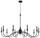 Minka-Lavery - 6259-076 - Ten Light Chandelier - Halifax County - Textured Black