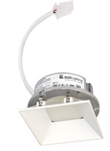 Elco Lighting - E444C0840W2 - 4" Sqr Trimless Reflector Eng 550Lm 4000 - All White
