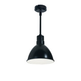 Nora Lighting - NRLM-8ST1030BWLE4/48 - Stem Mounted LED Shade - LED Rlm - Black Outer / White Inner