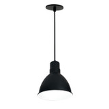 Nora Lighting - NRLM-8C1830BWLE4 - LED Pendant - LED Rlm - Black Outer / White Inner