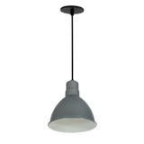 Nora Lighting - NRLM-8C1030GMWLE4 - LED Pendant - LED Rlm - Gun Metal Outer / White Inner