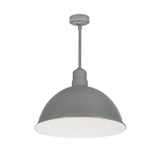 Nora Lighting - NRLM-16ST2540GMWLE4/84 - Stem Mounted LED Shade - LED Rlm - Gun Metal Outer / White Inner