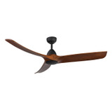 Kuzco Lighting - CF77860-MB/DW - 60"Ceiling Fan - Baylor - Matte Black/Dark Walnut
