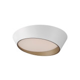ET2 - E51032-WTGLD - LED Flush Mount - Slant - White/Gold