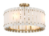 Metropolitan - N1844-776 - Four Light Semi-Flush Mount - Bardon - Celeste Brass