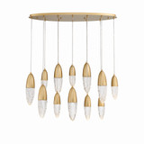 Eurofase - 43861-035 - 12 Light Chandelier - Ecrou - Gold