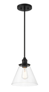Minka-Lavery - 5686-66A - One Light Mini Pendant - Barwell - Coal Black
