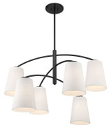 Minka-Lavery - 5397-66A - Six Light Chandelier - Headington - Coal