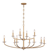 Minka-Lavery - 5288-788 - 12 Light Chandelier - Atella - Ashen Gold
