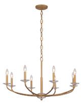 Minka-Lavery - 5287-788 - Eight Light Chandelier - Atella - Ashen Gold