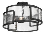 Minka-Lavery - 5265-66A - Three Light Semi Flush Mount - Bella Collina - Coal
