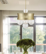 Minka-Lavery - 5195-697 - Three Light Convertible Pendant - Verdi Square - Soft Gold