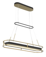 Minka-Lavery - 5088-781-L - LED Island Pendant - Levitation - Sand Coal & Soft Brass
