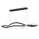 ET2 - E30666-BK - LED Linear Pendant - Serpentine - Black