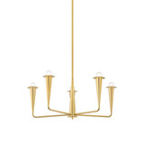 Mitzi - H791805-AGB - Five Light Chandelier - Danna - Aged Brass