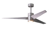 Matthews Fan Company - SJ-BN-BW-60 - 60"Ceiling Fan - Super Janet - Brushed Nickel