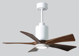 Matthews Fan Company - PA5-WH-WA-42 - 42"Ceiling Fan - Patricia - Gloss White