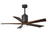 Matthews Fan Company - PA5-TB-WA-52 - 52"Ceiling Fan - Patricia - Textured Bronze