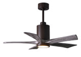 Matthews Fan Company - PA5-TB-BW-42 - 42"Ceiling Fan - Patricia - Textured Bronze