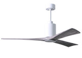 Matthews Fan Company - PA3-WH-BW-60 - 60"Ceiling Fan - Patricia - Gloss White