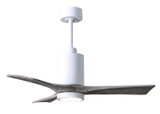 Matthews Fan Company - PA3-WH-BW-42 - 42"Ceiling Fan - Patricia - Gloss White