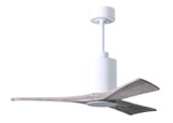 Matthews Fan Company - PA3-WH-BW-42 - 42"Ceiling Fan - Patricia - Gloss White
