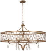 Minka-Lavery - 4407-581 - Six Light Island Pendant - West Liberty - Olympus Gold