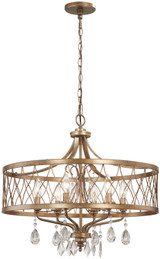 Minka-Lavery - 4406-581 - Six Light Chandelier - West Liberty - Olympus Gold