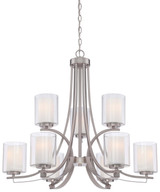 Minka-Lavery - 4109-84 - Nine Light Chandelier - Parsons Studio - Brushed Nickel