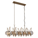 Minka-Lavery - 3817-863 - Ten Light Island Pendant - Into Focus - Brass Antq