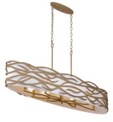 Minka-Lavery - 3717-788 - Ten Light Island Pendant - Branch Reality - Ashen Gold