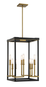 Minka-Lavery - 2119-726 - Eight Light Pendant - Union Estates - Coal And Soft Brass