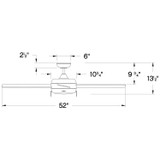 Hinkley - 904052FBN-LIA - 52"Ceiling Fan - Croft - Brushed Nickel