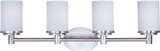 Maxim - 9054SWSN - Four Light Bath Vanity - Cylinder - Satin Nickel